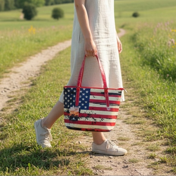 Montana West Handbags - American Bling 🇺🇸 American Pride Tote & Wallet Set NWT